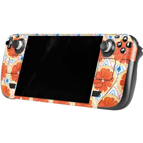 Bouffants and Broken Hearts Citrus Geo Steam Deck Handheld Gaming Computer Skin