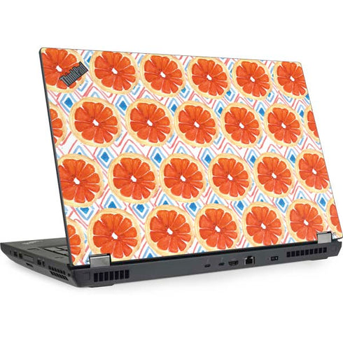 Bouffants and Broken Hearts Citrus Geo Lenovo ThinkPad Skin