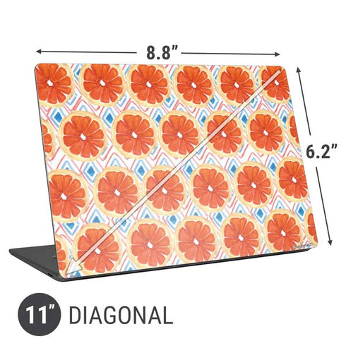 Bouffants and Broken Hearts Citrus Geo Universal Laptop 11in (8.8 x 6.2in) Skin