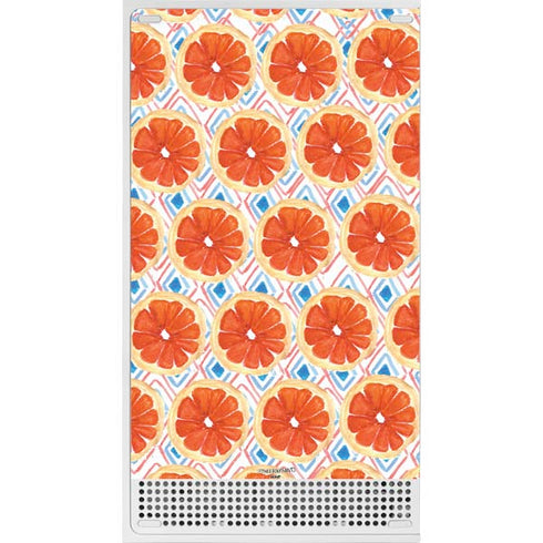 Bouffants and Broken Hearts Citrus Geo Xbox Series S Console Skin