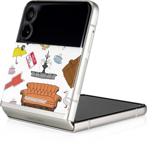 Warner Bros Classic FRIENDS Icons Galaxy Z Flip3 5G Skin