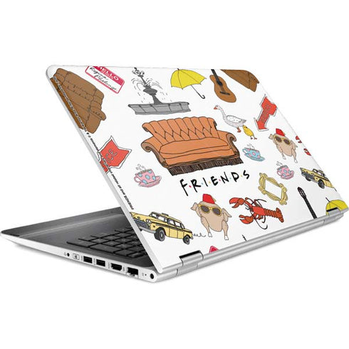 Warner Bros Classic FRIENDS Icons HP Pavilion Skin