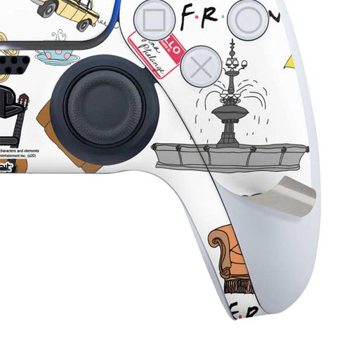 Warner Bros Classic FRIENDS Icons PS5 Controller Skin