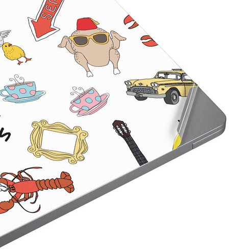 Warner Bros Classic FRIENDS Icons Universal Laptop 12in (9.8 x 6.8in) Skin