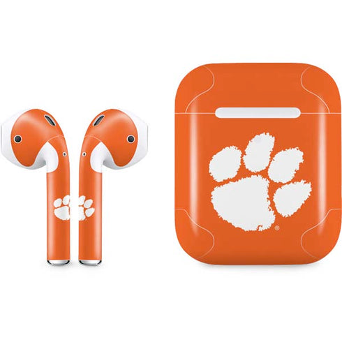 Clemson University Tiger Print Apple AirPods 2 Skin