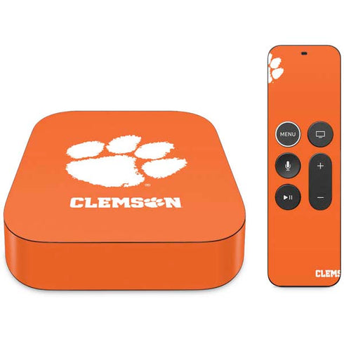 Clemson University Tiger Print Apple TV Skin