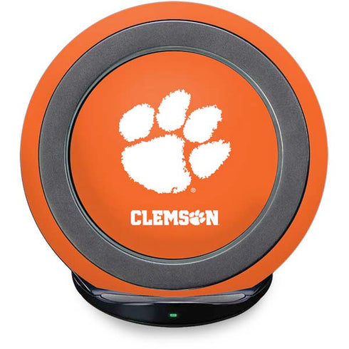 Clemson University Tiger Print Fast Charge Wireless Charging Stand Skin