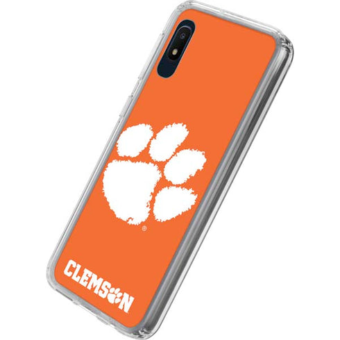 Clemson University Tiger Print Galaxy A10e Clear Case