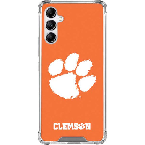 Clemson University Tiger Print Galaxy A15 5G Clear Case