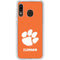 Clemson University Tiger Print Galaxy A20 Clear Case