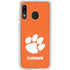 Clemson University Tiger Print Galaxy A20 Clear Case