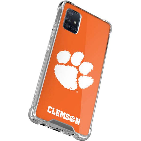 Clemson University Tiger Print Galaxy A51 5G Clear Case