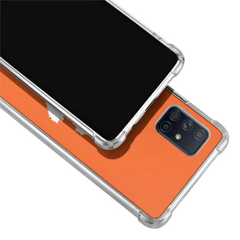 Clemson University Tiger Print Galaxy A71 5G Clear Case