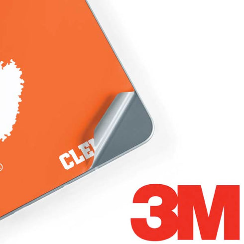 Clemson University Tiger Print Galaxy Book 12in Skin