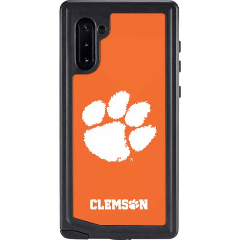 Clemson University Tiger Print Galaxy Note 10 Waterproof Case