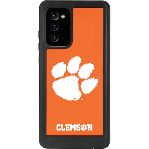 Clemson University Tiger Print Galaxy Note20 5G Waterproof Case