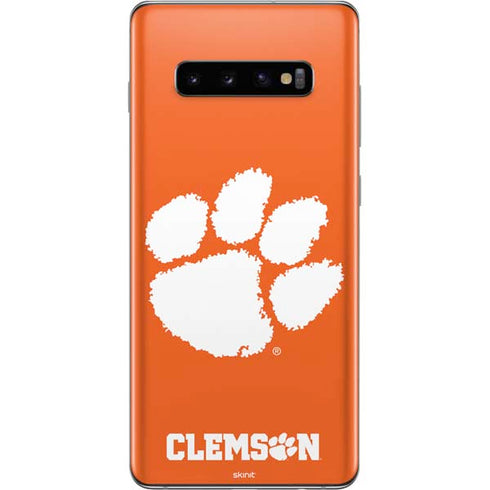 Clemson University Tiger Print Galaxy S10 Plus Skin