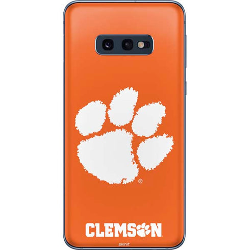Clemson University Tiger Print Galaxy S10e Skin