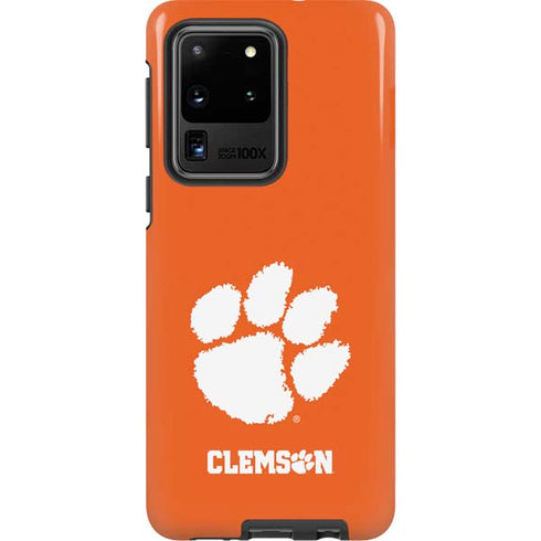 Clemson University Tiger Print Galaxy S20 Ultra 5G Pro Case