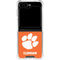 Clemson University Tiger Print Galaxy Z Flip5 5G Clear Case