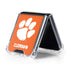 Clemson University Tiger Print Galaxy Z Flip5 5G Clear Case