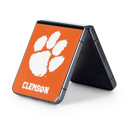 Clemson University Tiger Print Galaxy Z Flip5 5G Skin