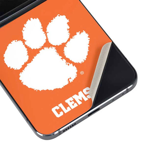 Clemson University Tiger Print Galaxy Z Flip5 5G Skin