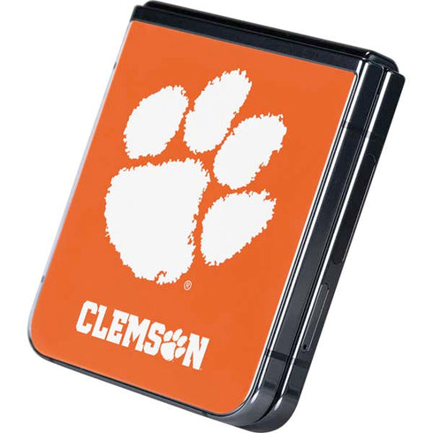 Clemson University Tiger Print Galaxy Z Flip5 5G Skin