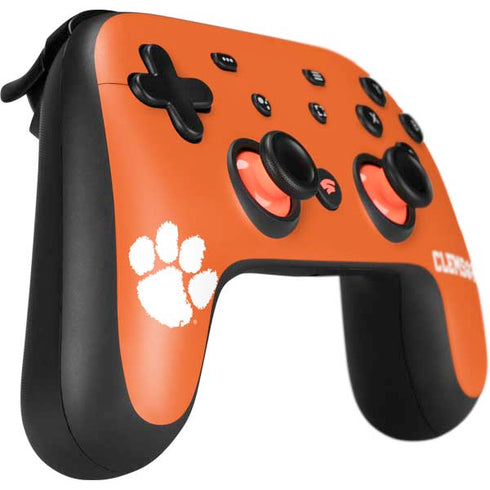 Clemson University Tiger Print Google Stadia Controller Skin
