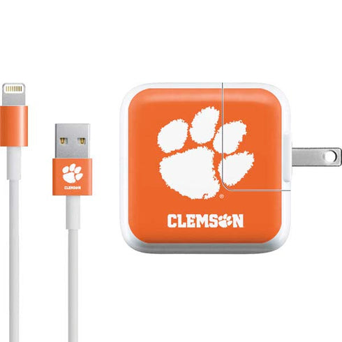 Clemson University Tiger Print iPad Charger (10W USB) Skin
