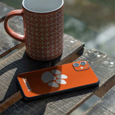 Clemson University Tiger Print iPhone 11 Skin