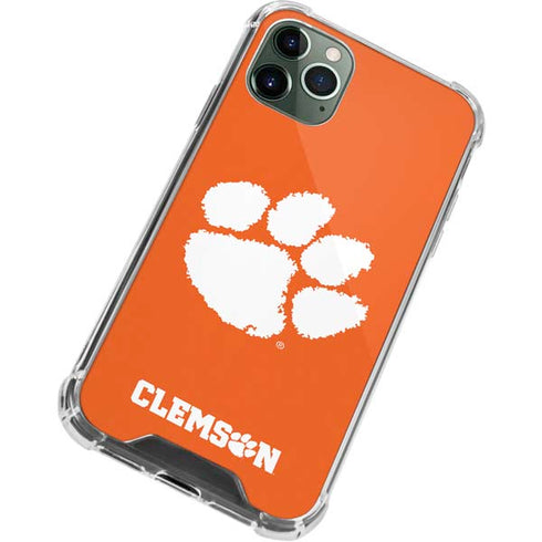 Clemson University Tiger Print iPhone 12 Pro Clear Case