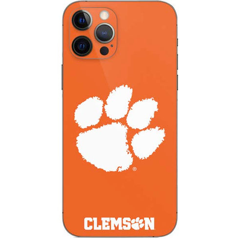 Clemson University Tiger Print iPhone 12 Pro Skin