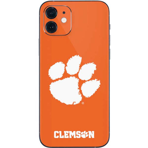 Clemson University Tiger Print iPhone 12 Skin