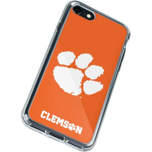 Clemson University Tiger Print iPhone SE (2nd & 3rd Gen) Clear Case