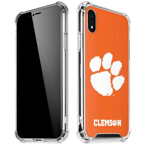 Clemson University Tiger Print iPhone XR Clear Case