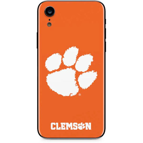 Clemson University Tiger Print iPhone XR Skin