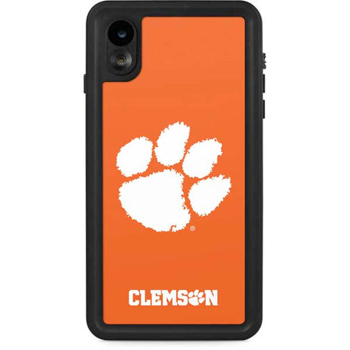 Clemson University Tiger Print iPhone XR Waterproof Case