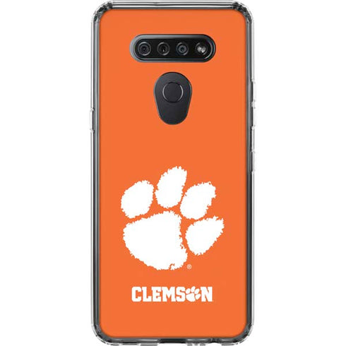 Clemson University Tiger Print LG K51/Q51 Clear Case