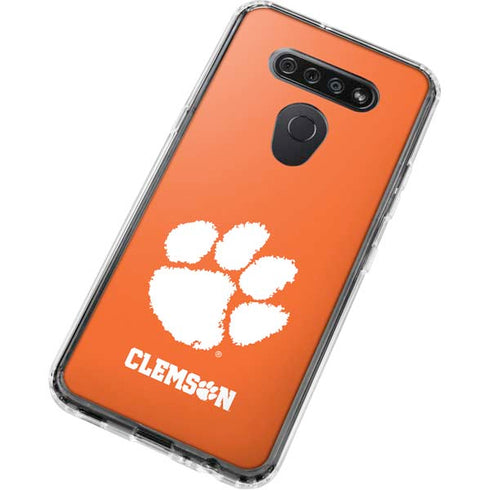 Clemson University Tiger Print LG K51/Q51 Clear Case