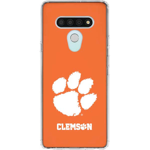Clemson University Tiger Print LG Stylo 6 Clear Case