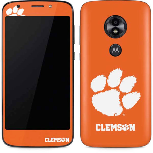 Clemson University Tiger Print Moto E5 Play Skin