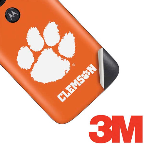 Clemson University Tiger Print Moto E5 Play Skin
