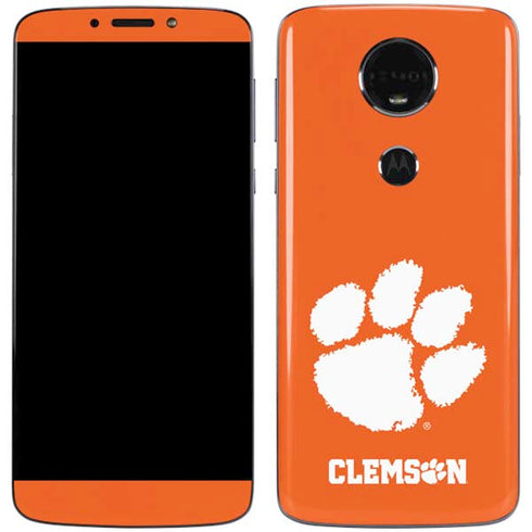 Clemson University Tiger Print Moto E5 Plus Skin