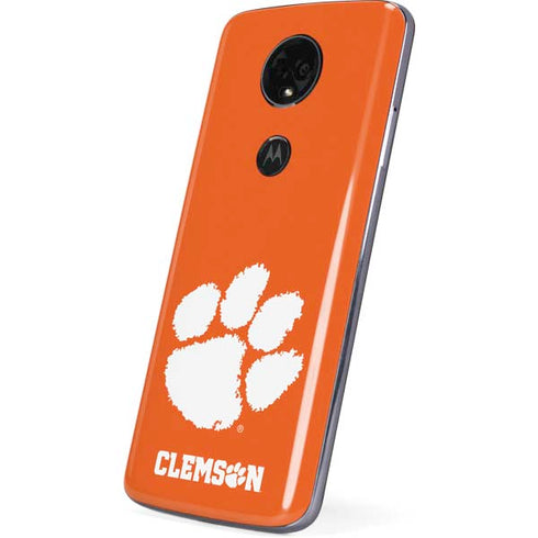 Clemson University Tiger Print Moto E5 Plus Skin