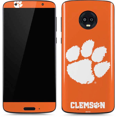 Clemson University Tiger Print Moto G6 Skin