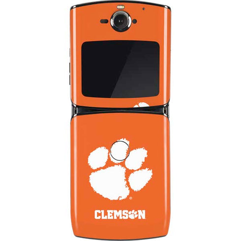Clemson University Tiger Print Motorola RAZR Skin