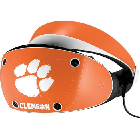 Clemson University Tiger Print PlayStation VR2 Skin