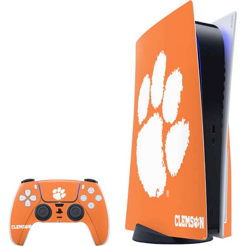 Clemson University Tiger Print PS5 Bundle Skin