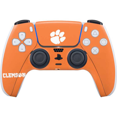 Clemson University Tiger Print PS5 Controller Skin